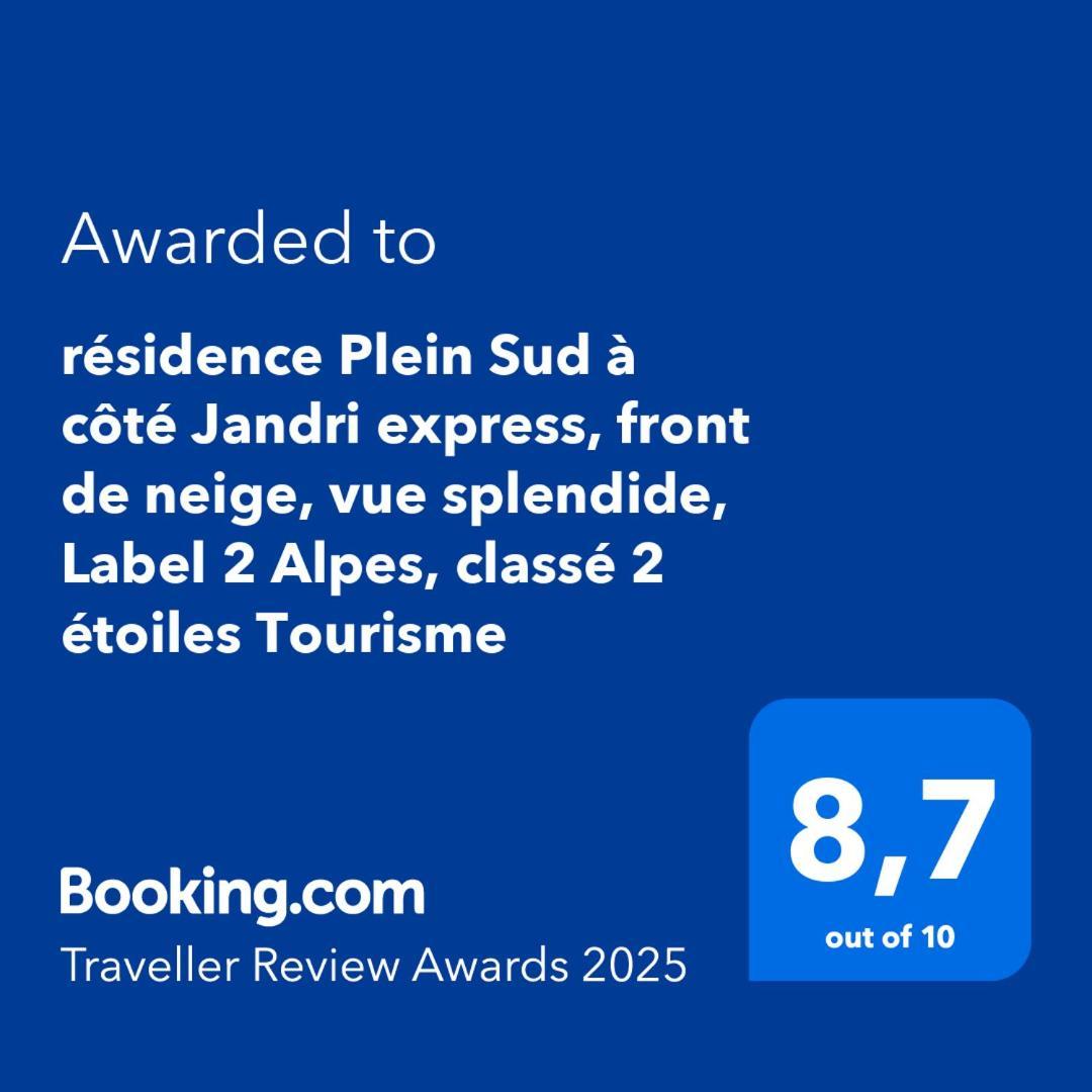 Residence Plein Sud A Cote Jandri Express, Front De Neige, Vue Splendide, Label 2 Alpes, Classe 2 Etoiles Tourisme เลส์เดอซาลป์ ภายนอก รูปภาพ